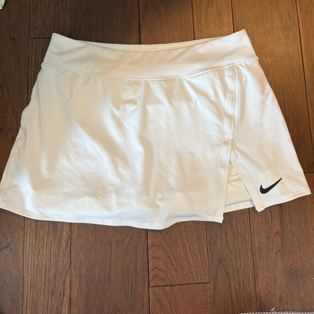 Nike White Relaxed Crop Skirt